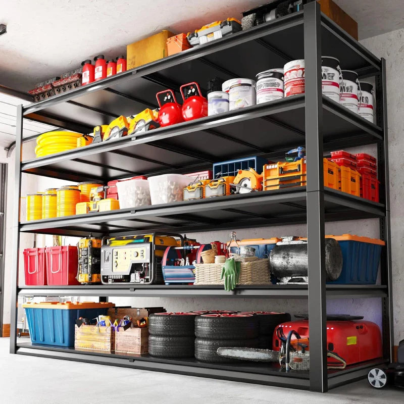 78"H Storage Shelves 3100LBS Garage Shelving Heavy Duty Adjustable Metal Shelves Unit for Storage Rack